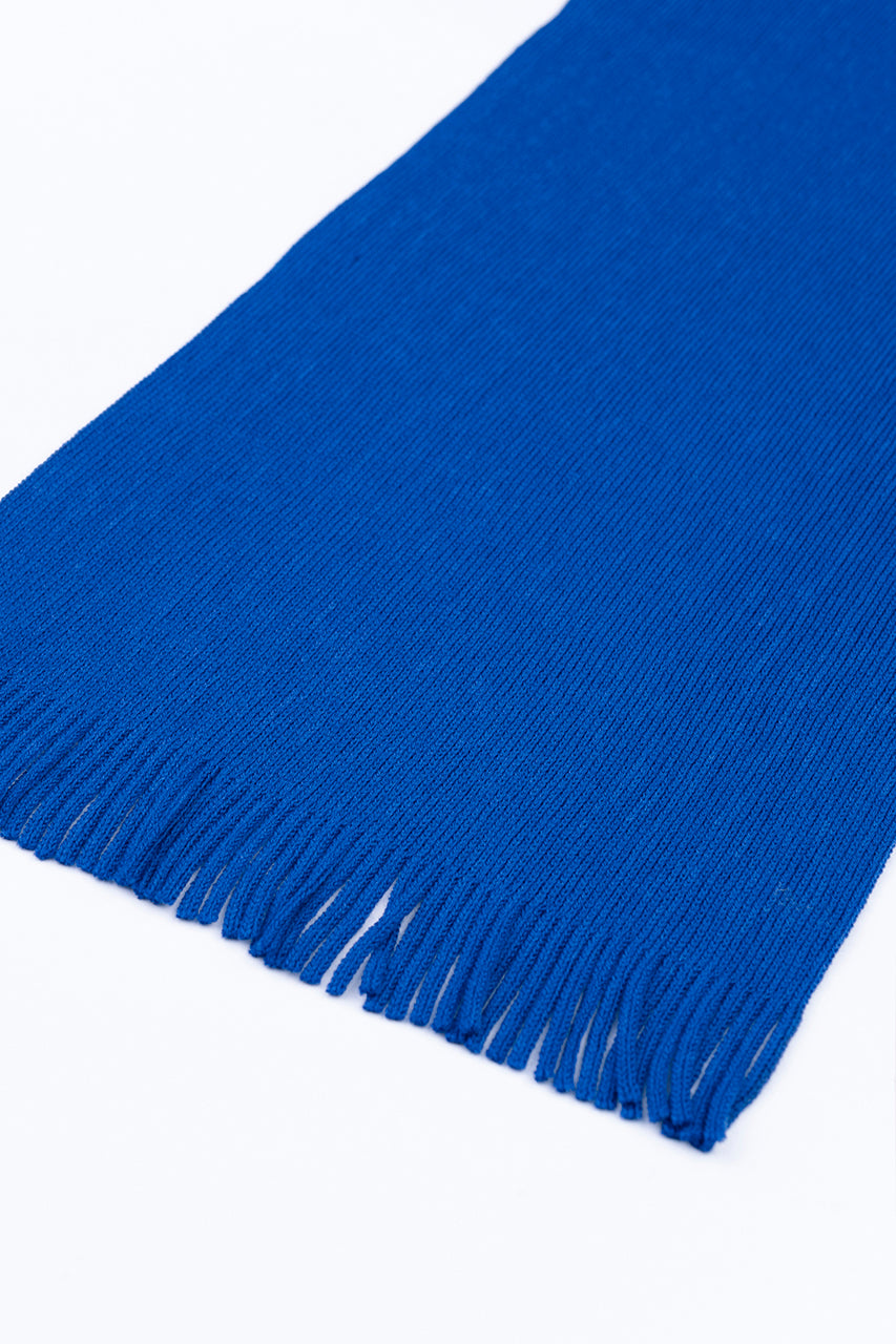 Écharpe en laine mérinos bio | bleu roi "merino wool scarf cobalt blue"