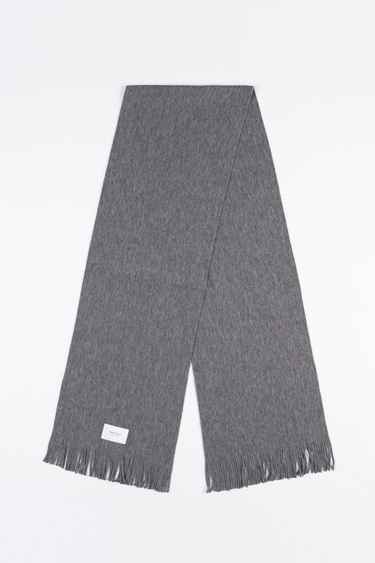 Écharpe en laine mérinos bio | gris "merino wool scarf grey"