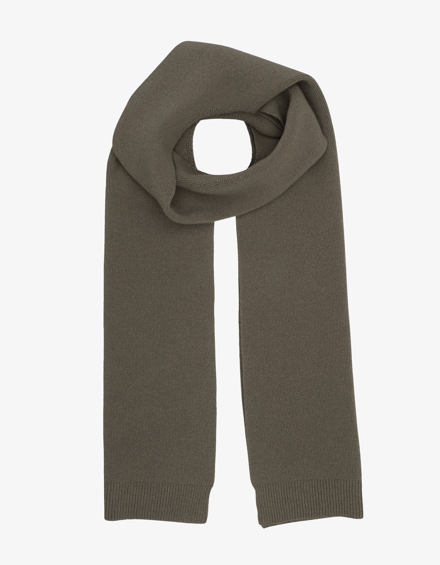 Écharpe en laine mérinos recyclée | Olive "dusty olive"