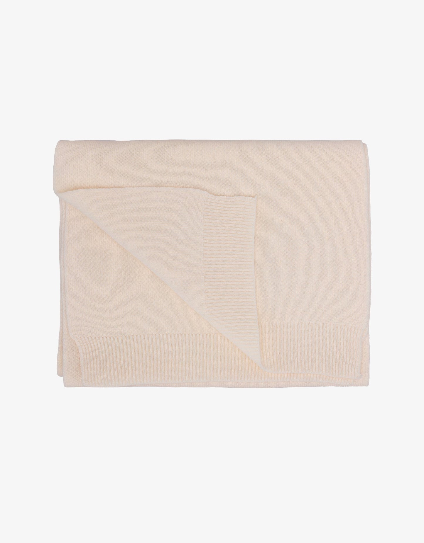 Écharpe en laine mérinos recyclée | Beige "ivory white"