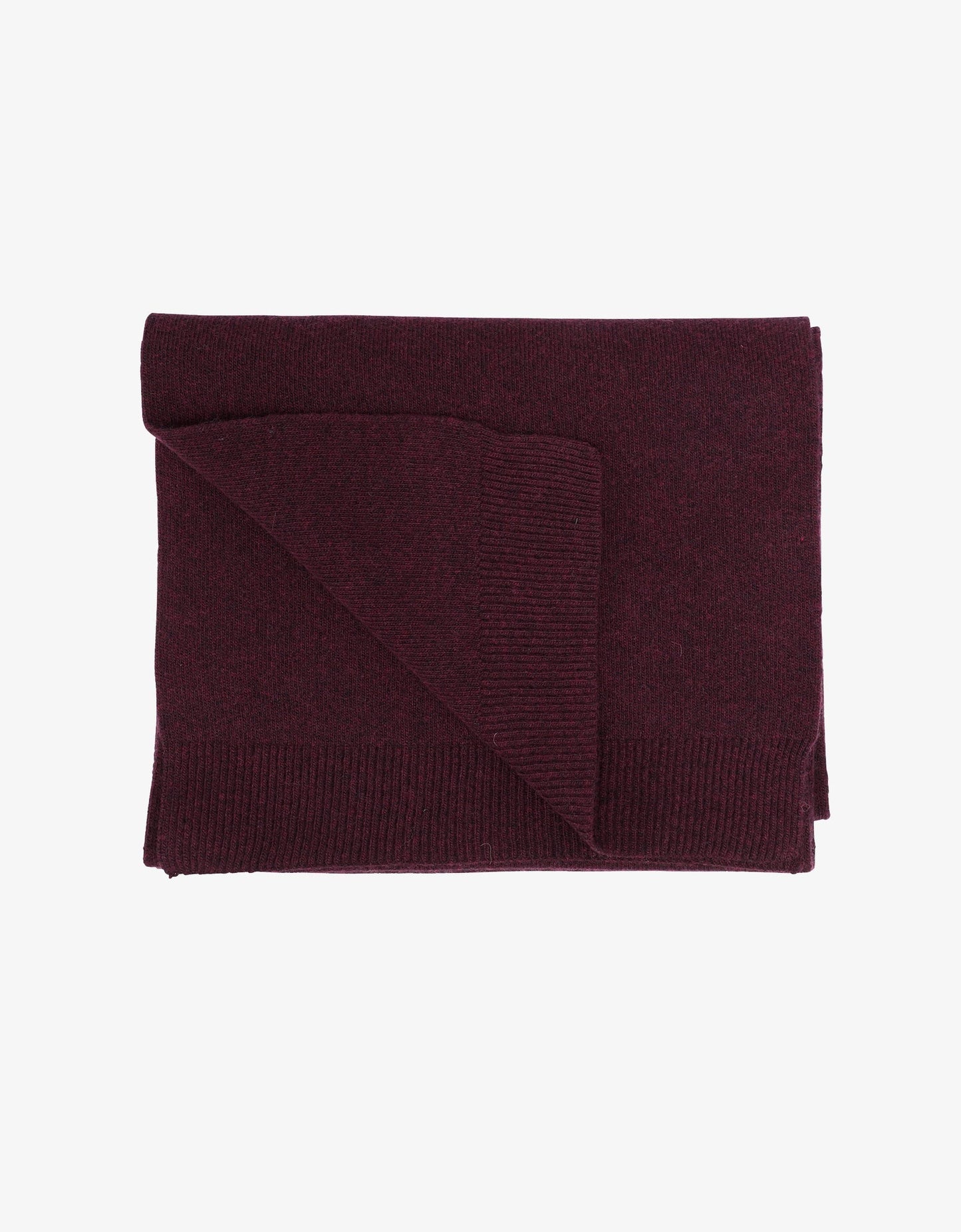 Écharpe en laine mérinos recyclée | Bordeaux "oxblood red"