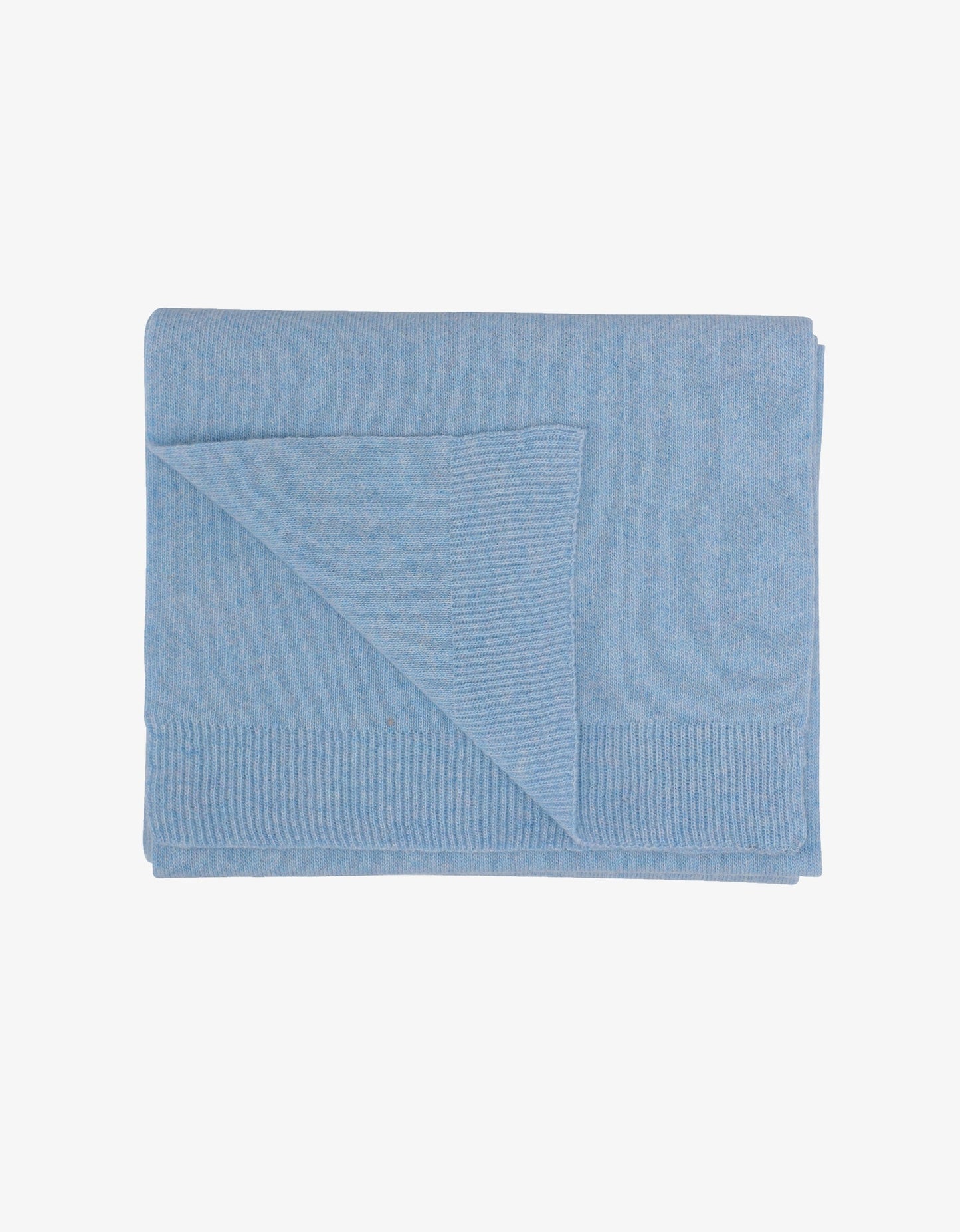 Écharpe en laine mérinos recyclée | Bleu "stone blue"