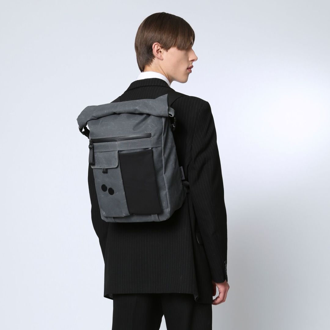 Sac à dos waxé gris recyclé - Carrik