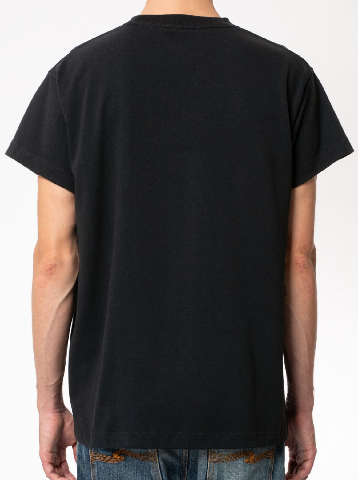 T-shirt ample noir en coton bio et recyclé - Milton Rebirth Tee Black