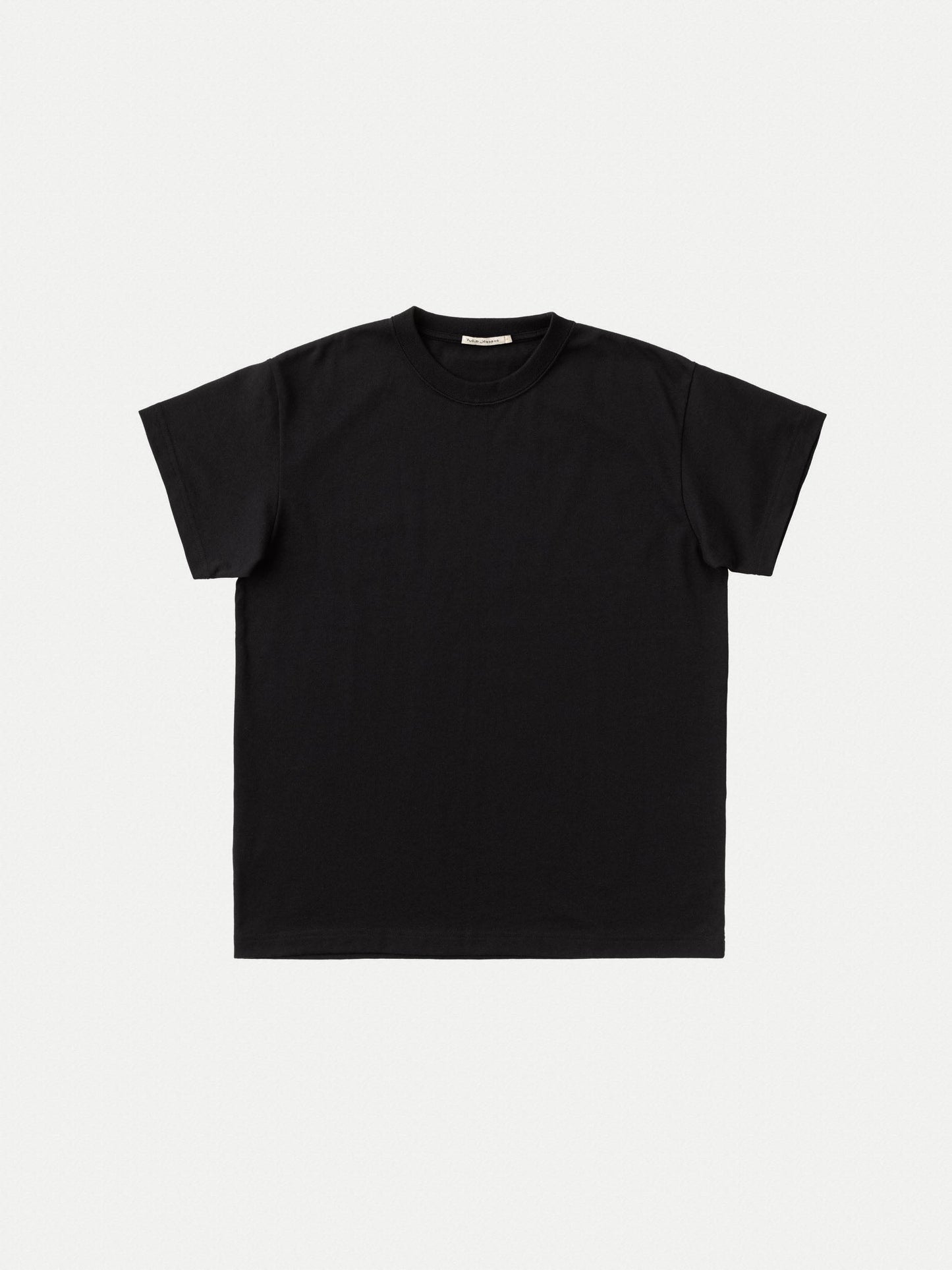 T-shirt ample noir en coton bio et recyclé - Milton Rebirth Tee Black