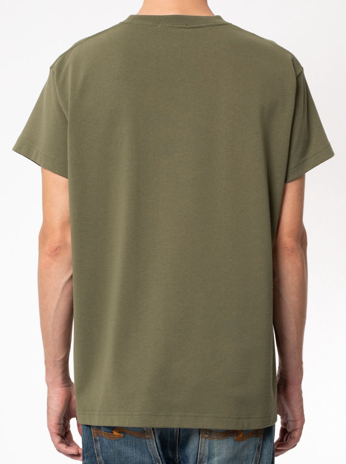 T-shirt ample kaki en recyclé - Milton Rebirth Tee Faded Green