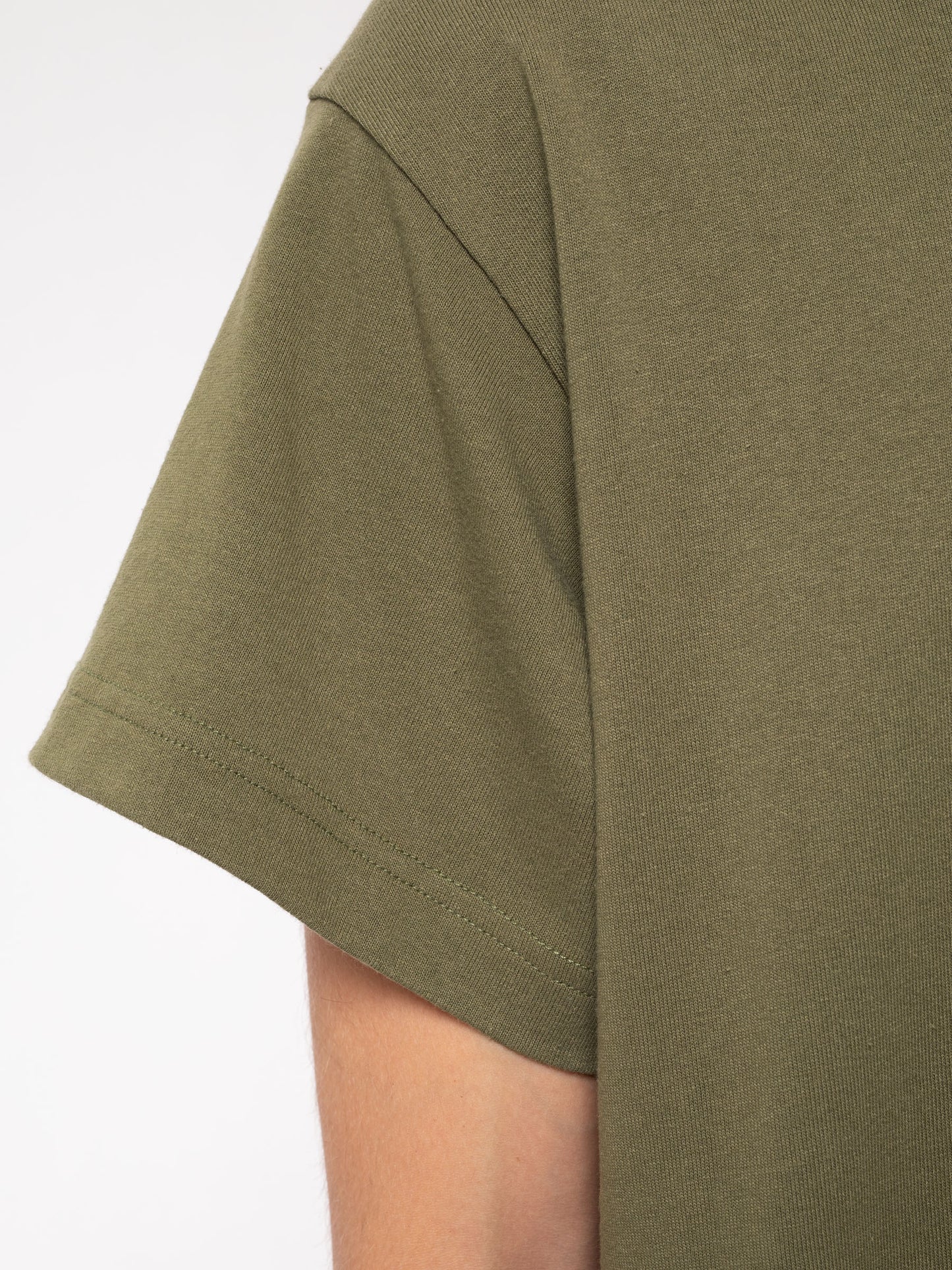 T-shirt ample kaki en recyclé - Milton Rebirth Tee Faded Green