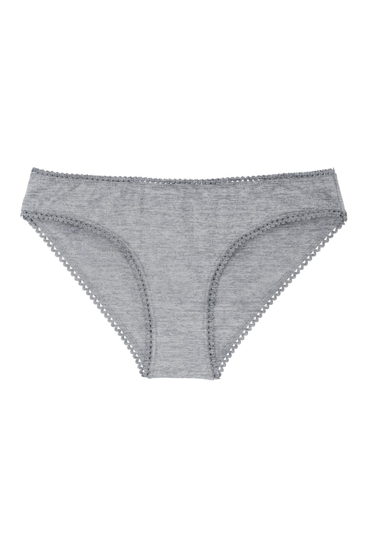 Culotte coton bio | gris chiné | Gris chiné