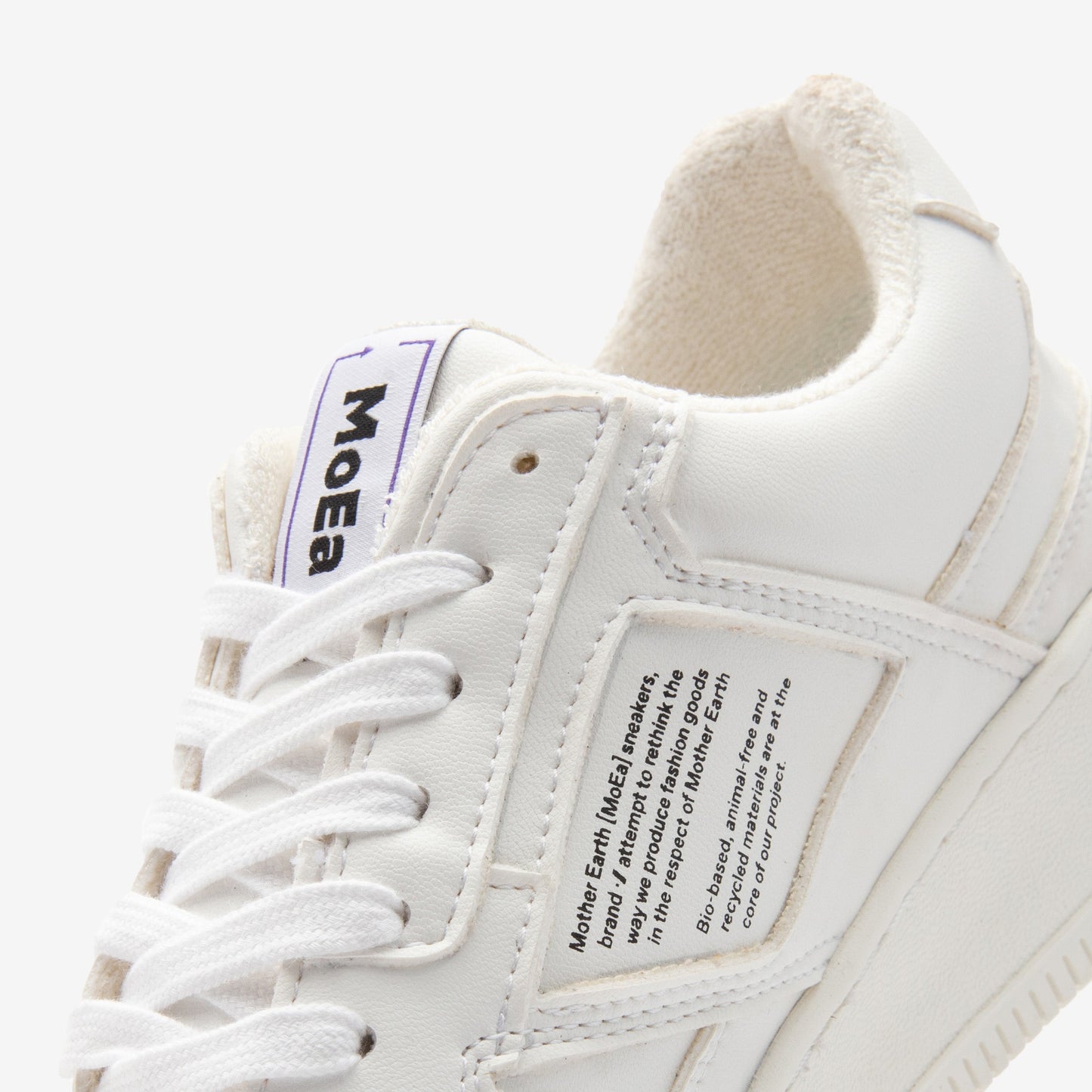 Baskets vegan en matière végétale | blanc 'gen 1 grape full white'