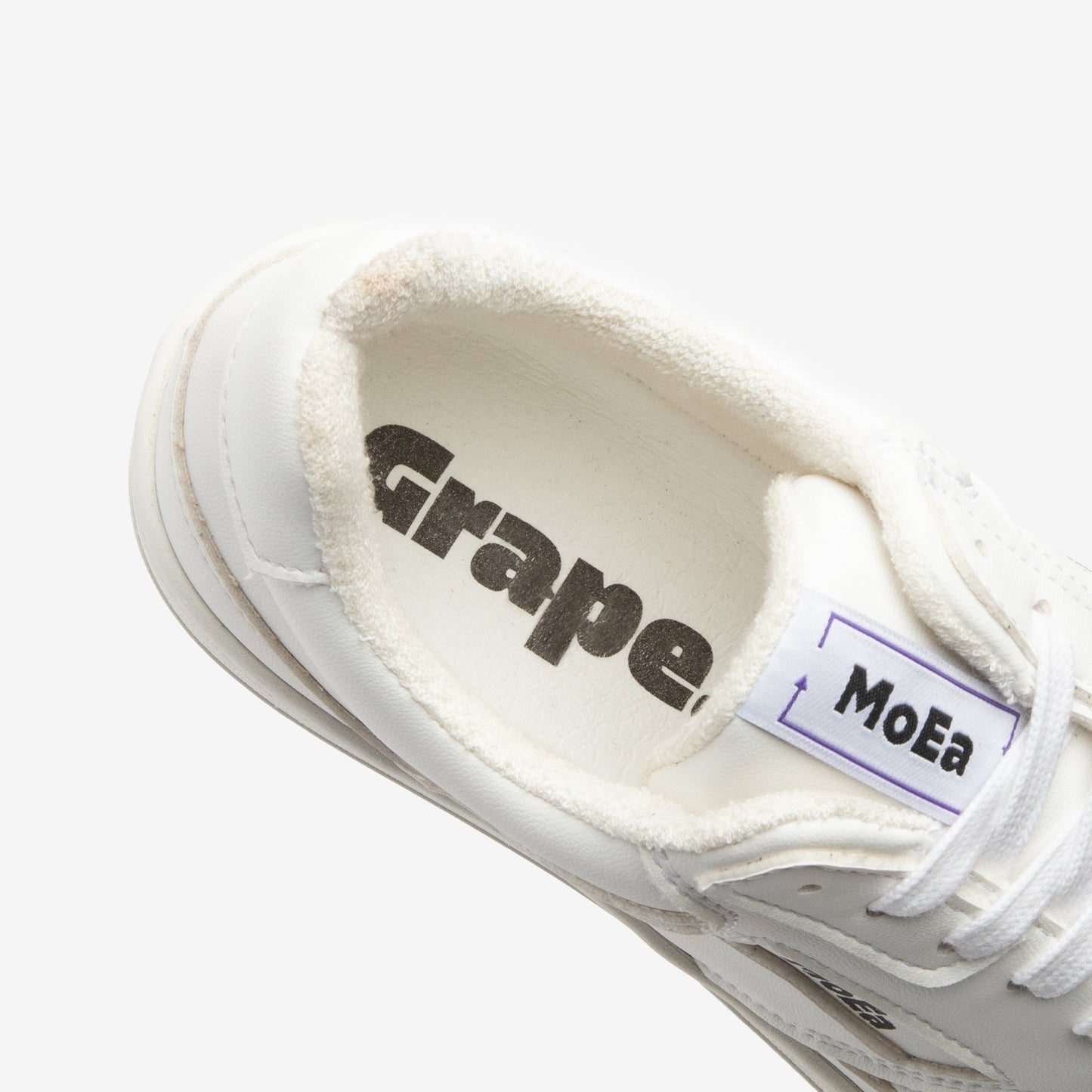Baskets vegan en matière végétale | blanc 'gen 1 grape full white'