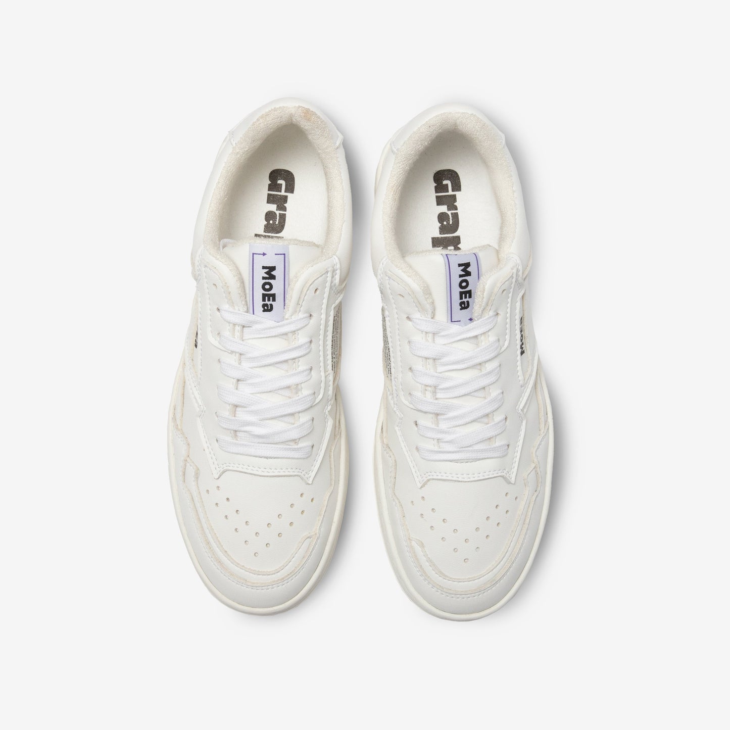 Baskets vegan en matière végétale | blanc 'gen 1 grape full white'