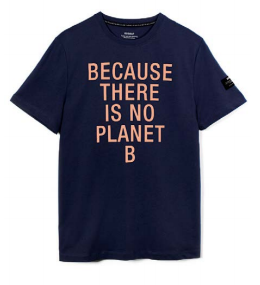T-shirt imprimé marine en coton bio - Natal Classic Because