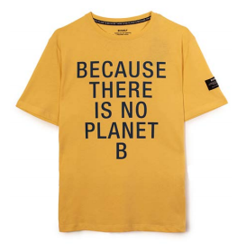 T-shirt imprimé jaune en coton bio - Natal Classic Because