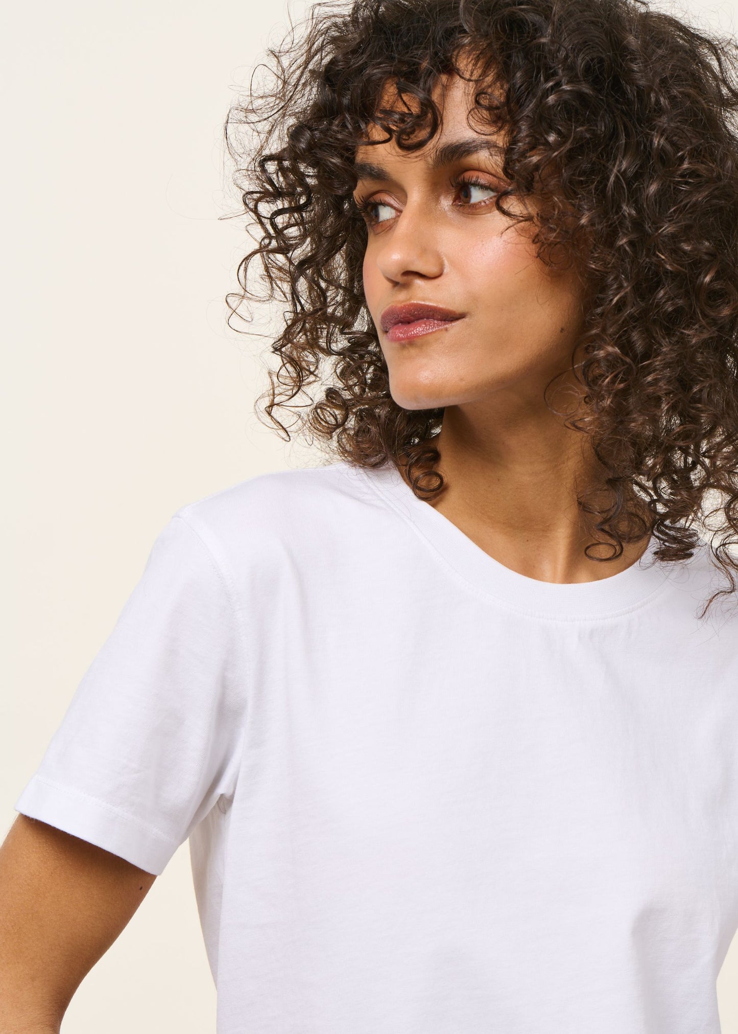 T-shirt en coton bio | blanc | Blanc