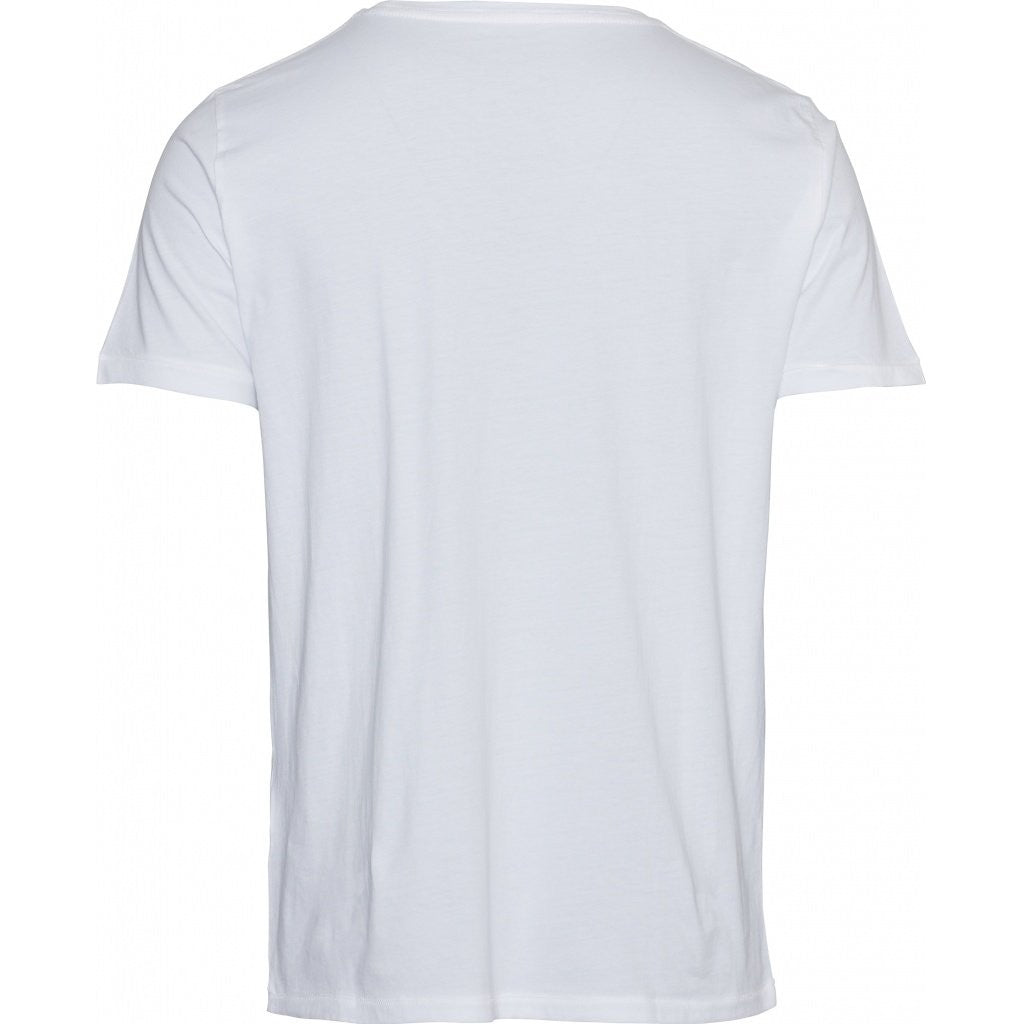 T-shirt blanc à poche en coton bio - alder
