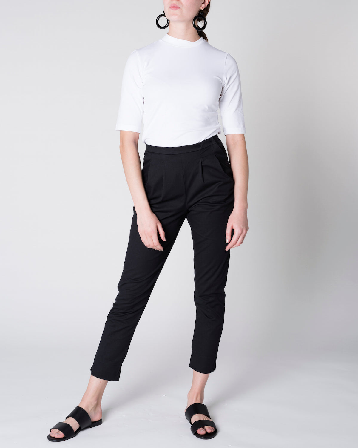 Pantalon à pinces noir - page