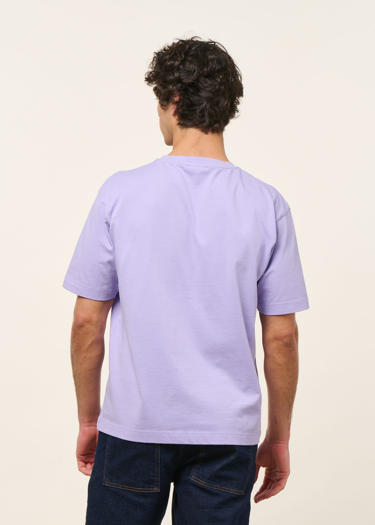 T-shirt oversize en coton bio | lilas | Lilas