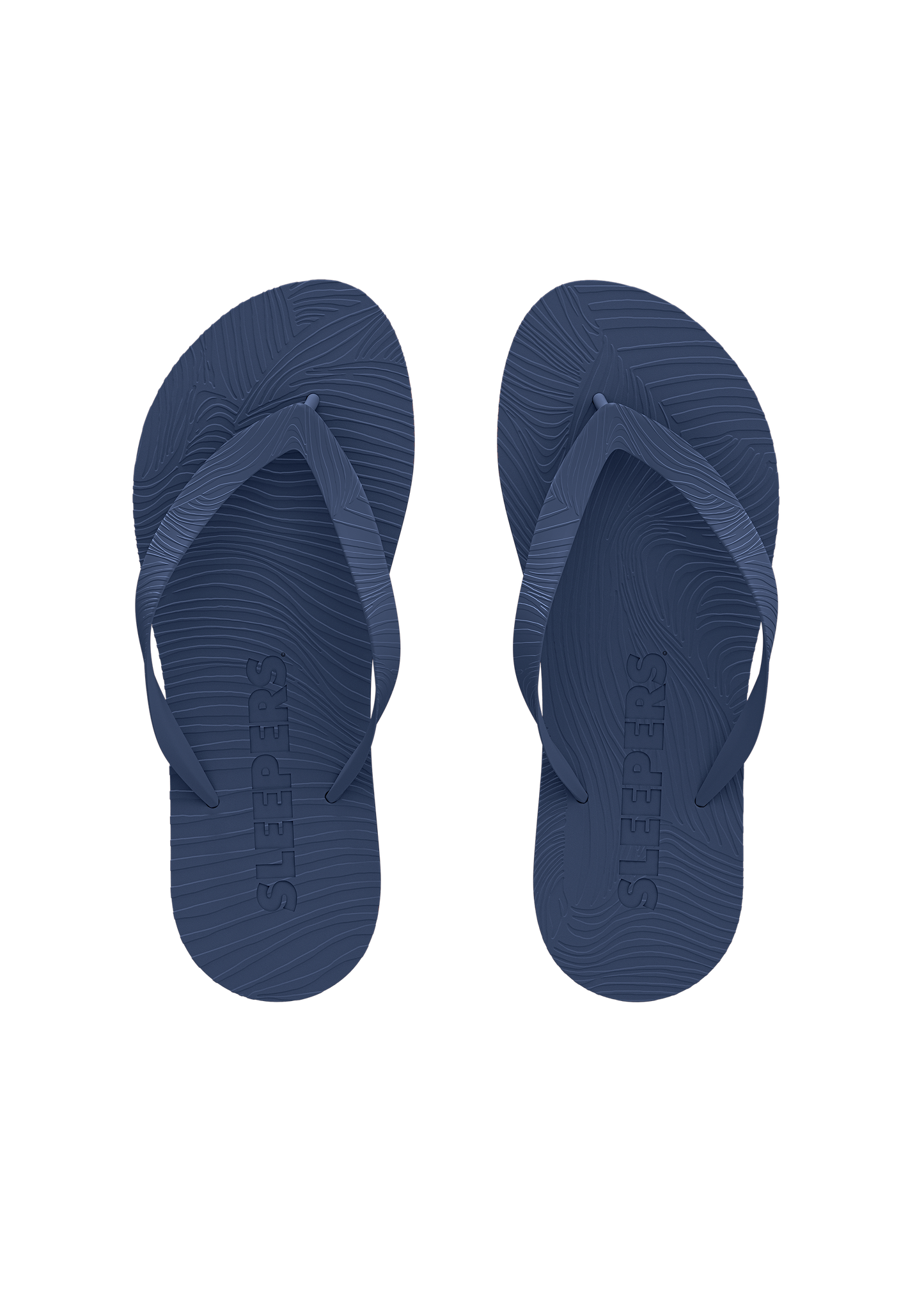 Tongs en caoutchouc naturel | bleu "Mens regular navy" | Navy