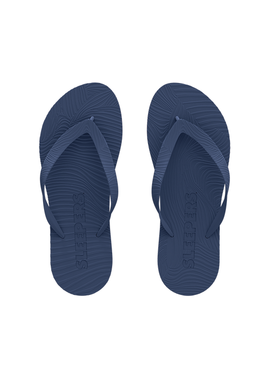 Tongs en caoutchouc naturel | bleu "Mens regular navy" | Navy