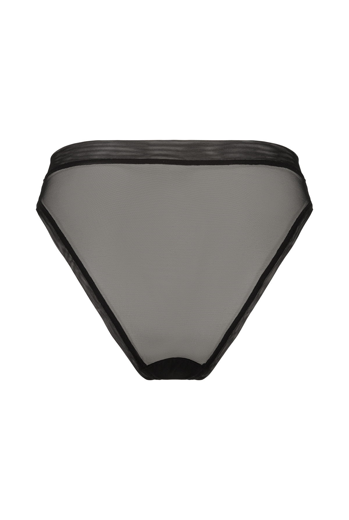 Culotte taille haute en recyclé | noir  "mira mesh panty black"