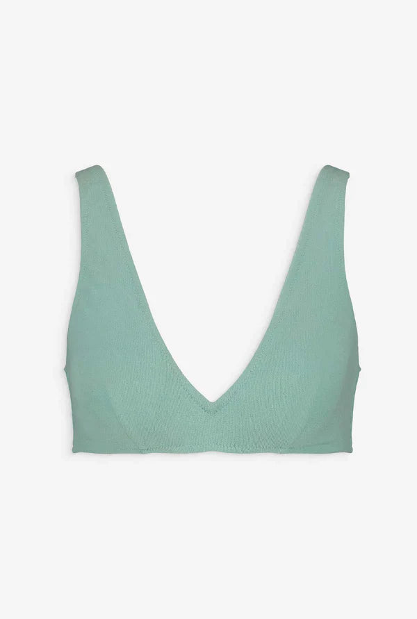 Haut de maillot vert d'eau en recyclé - Amelia