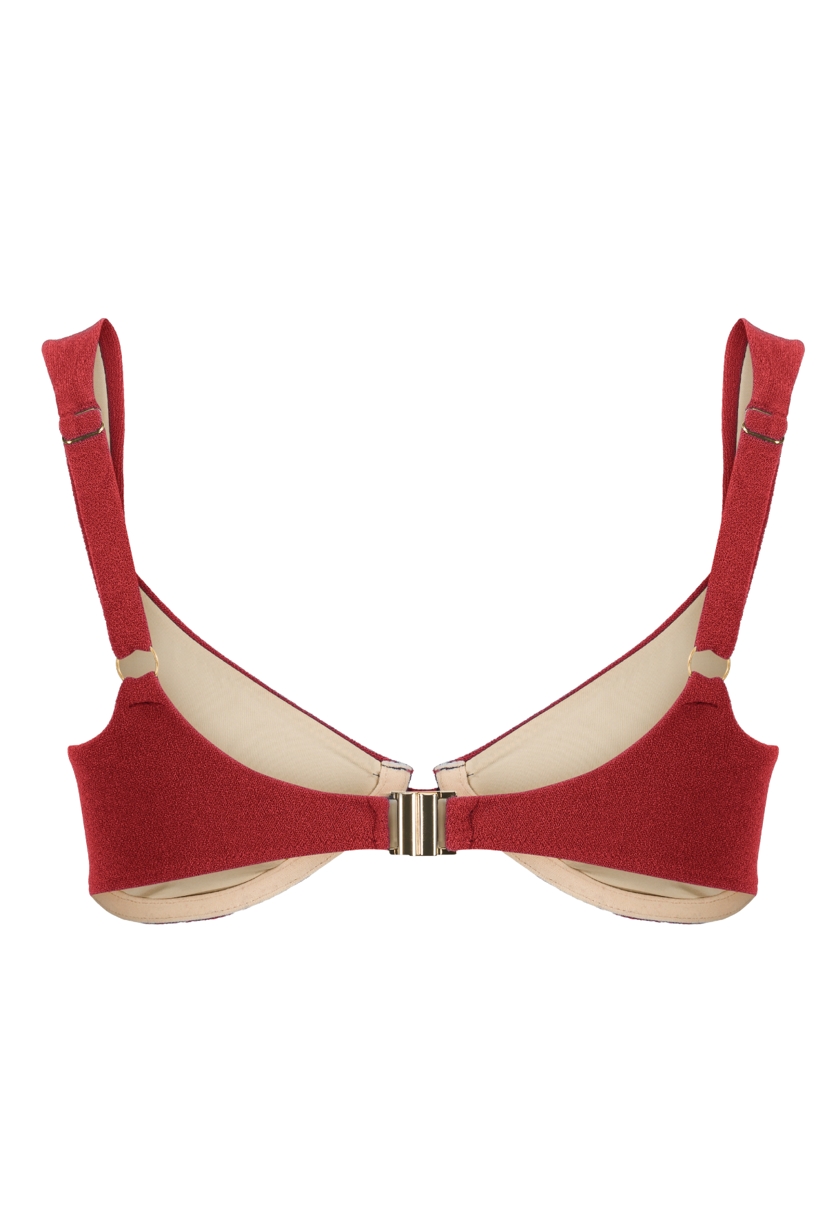 Haut de maillot armaturé en matière recyclée | Terracotta "cambray"