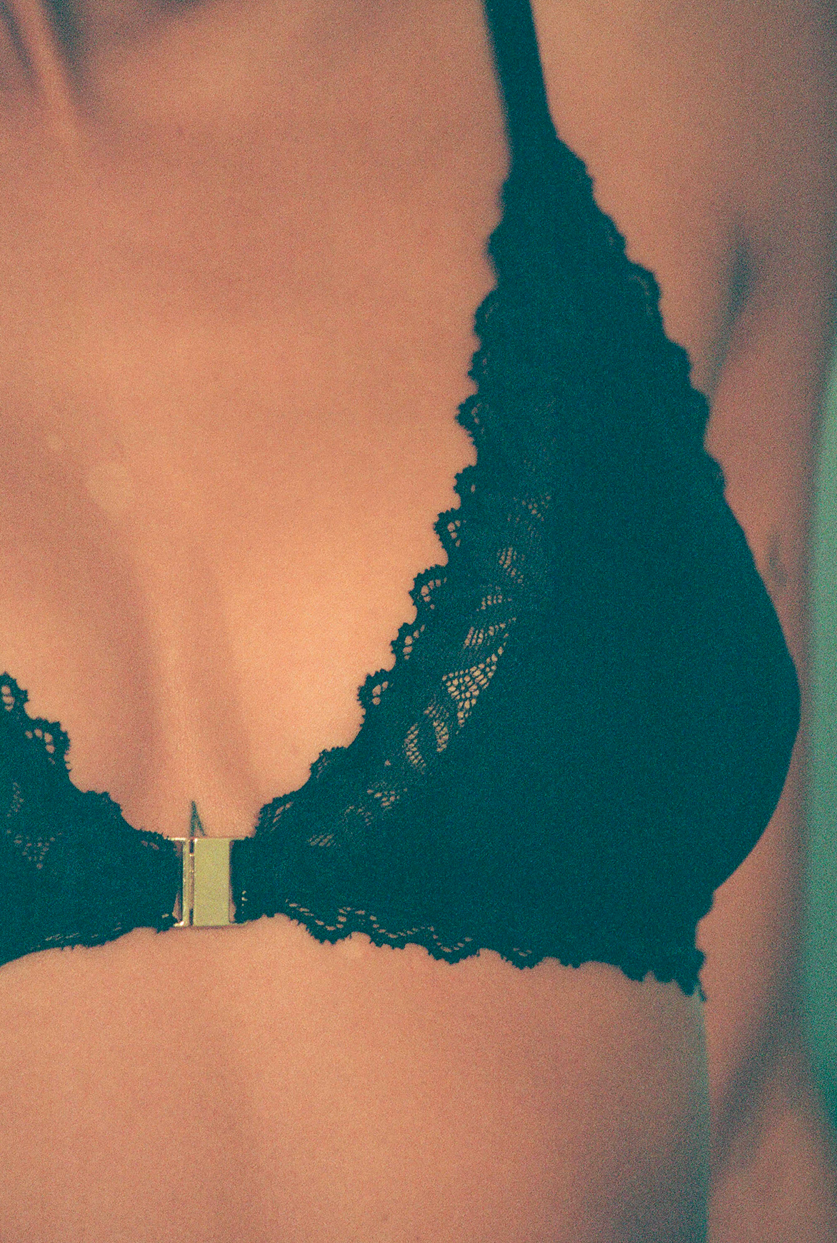 Soutien-gorge triangle en recyclé | Noir "olivia black"