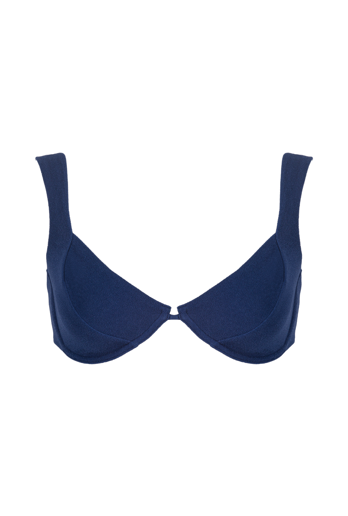 Haut de maillot armaturé en matière recyclée | bleu "cambray"