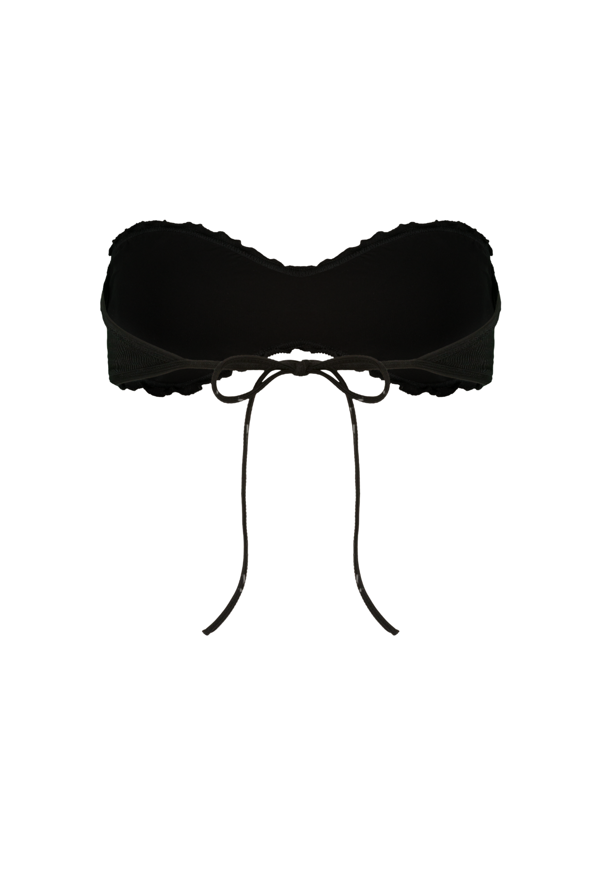 Bandeau noir plissé en recyclé - berry