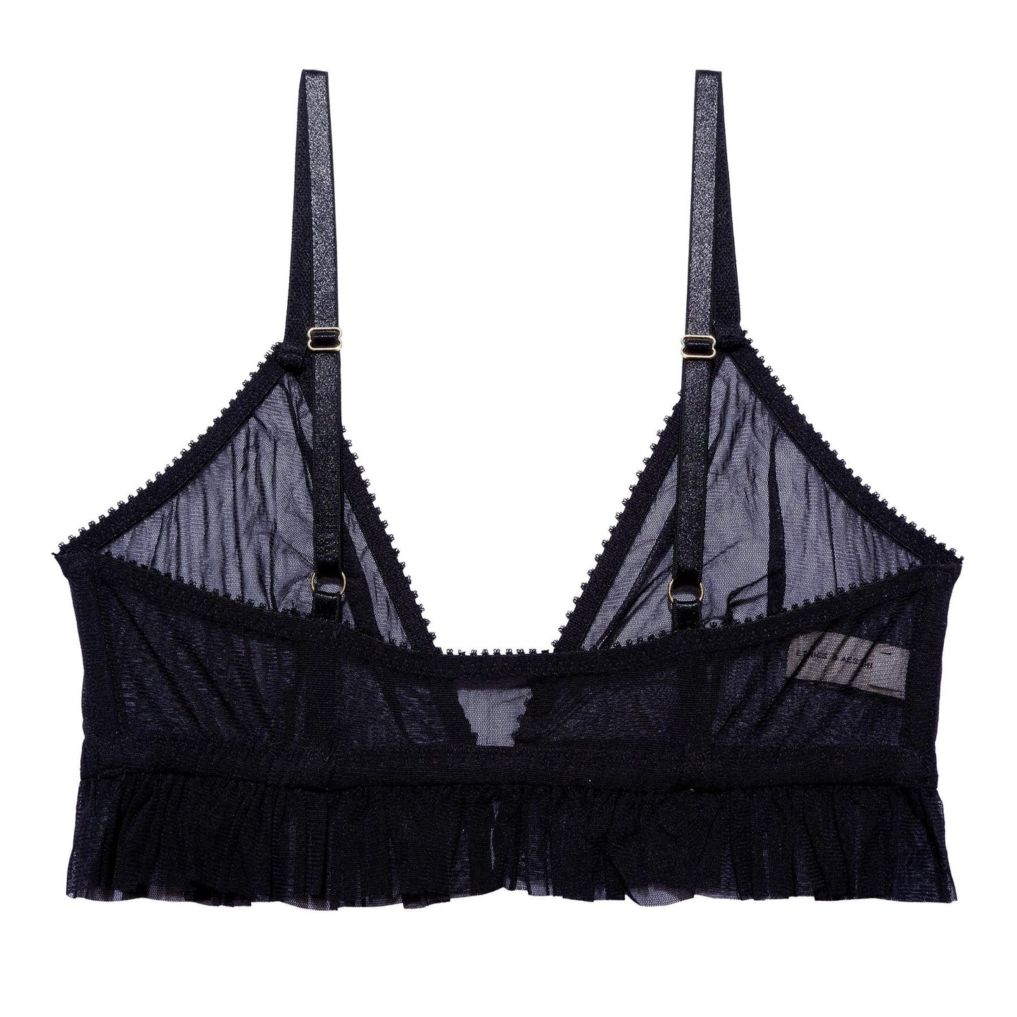 Soutien-gorge noir en polyester recyclé - Nikoline