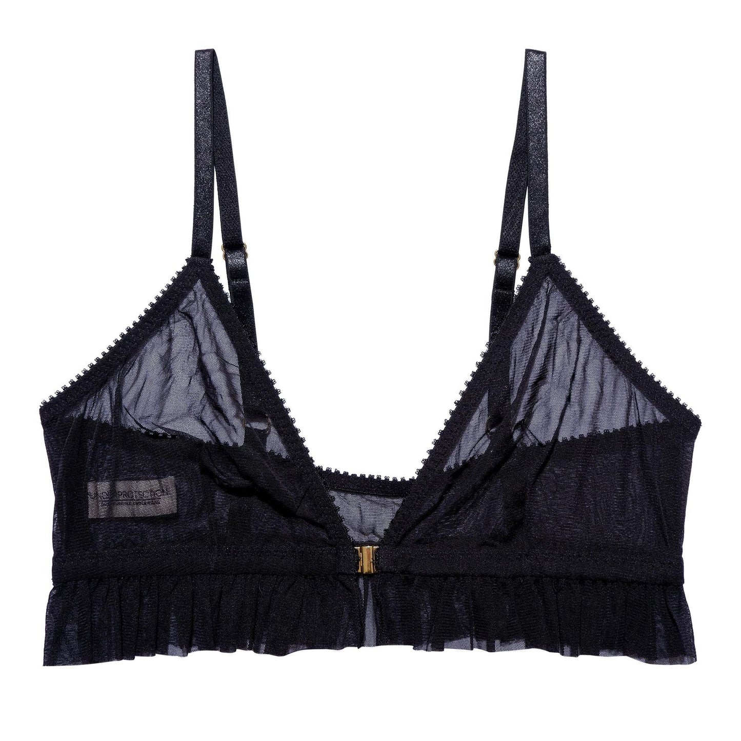 Soutien-gorge noir en polyester recyclé - Nikoline