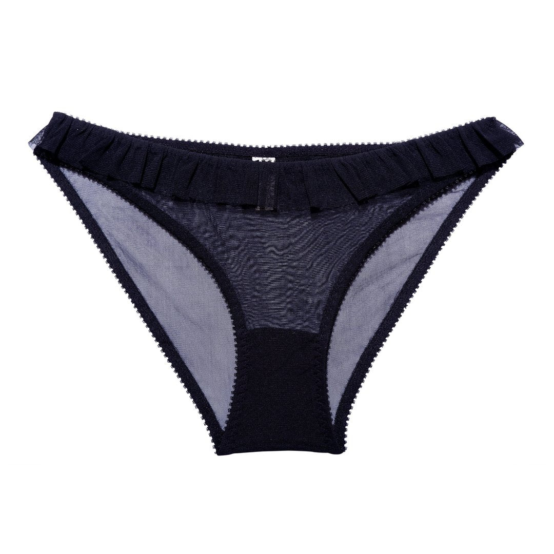 Culotte noire en polyester recyclé - Nikoline