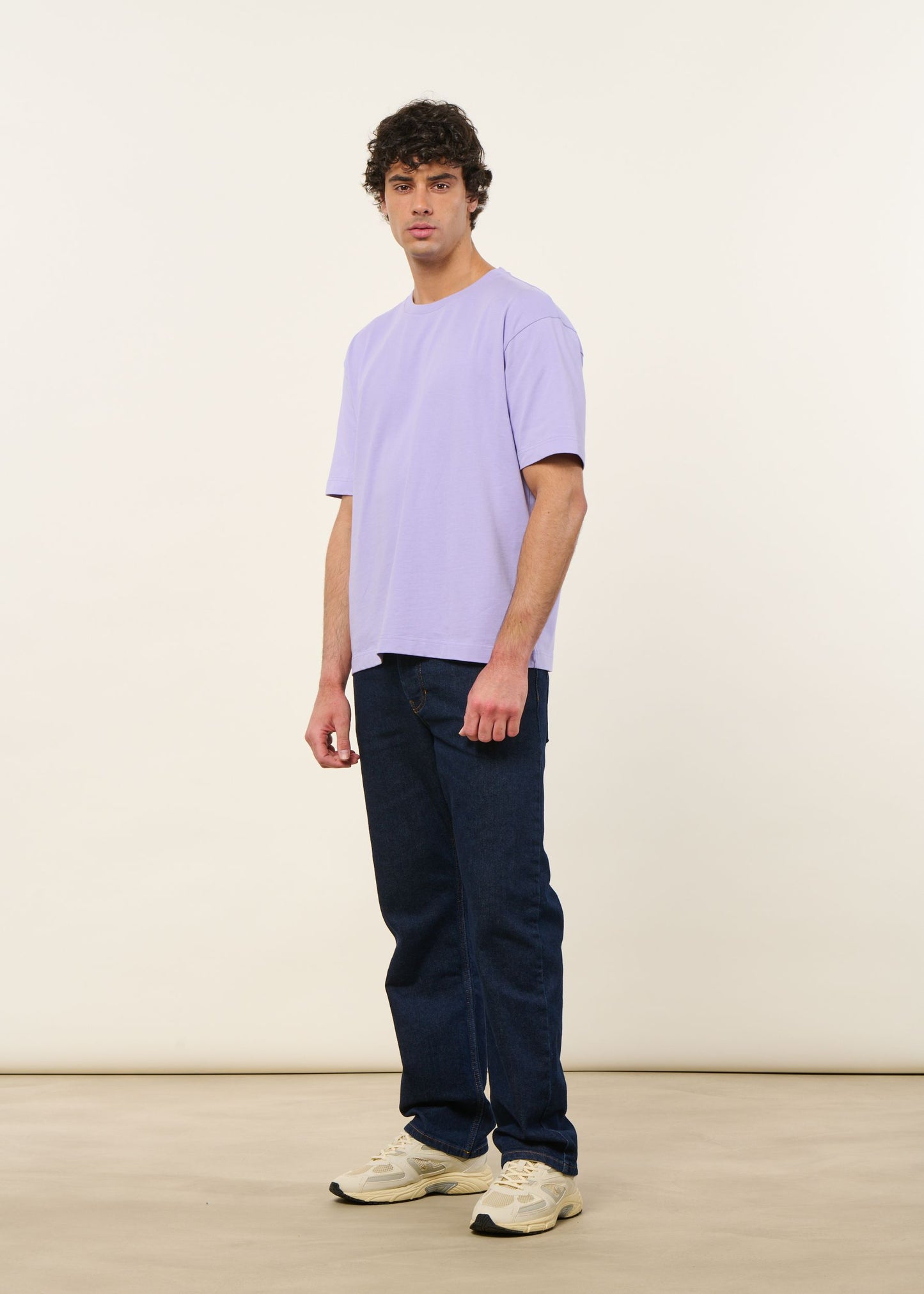 T-shirt oversize en coton bio | lilas | Lilas