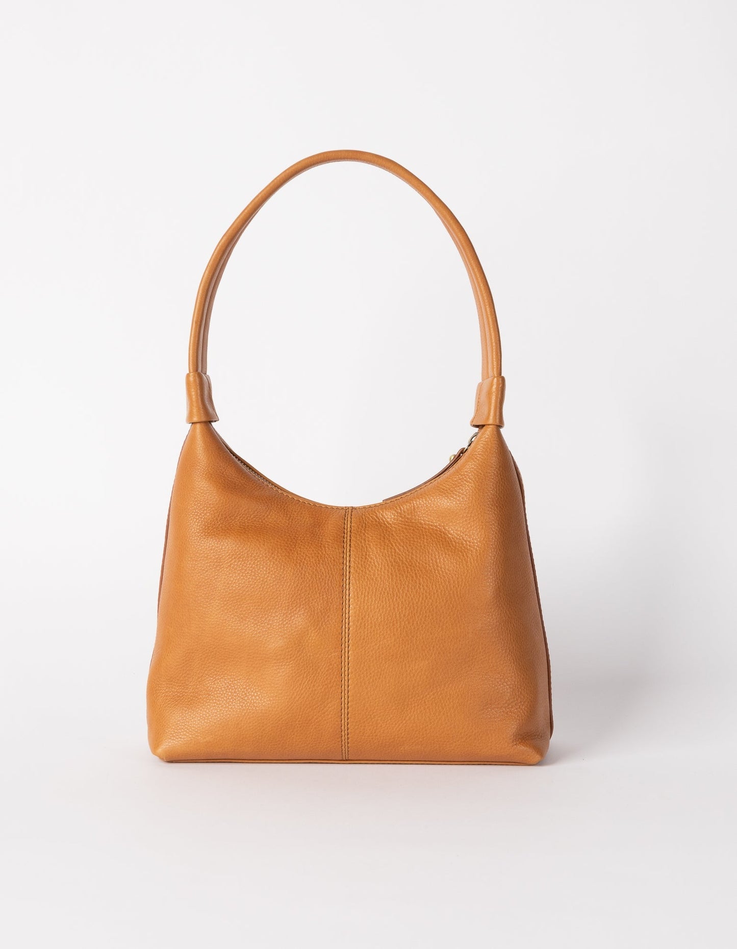 SAc à main en cuir certifié | camel "nora - wild oak soft grain leather"