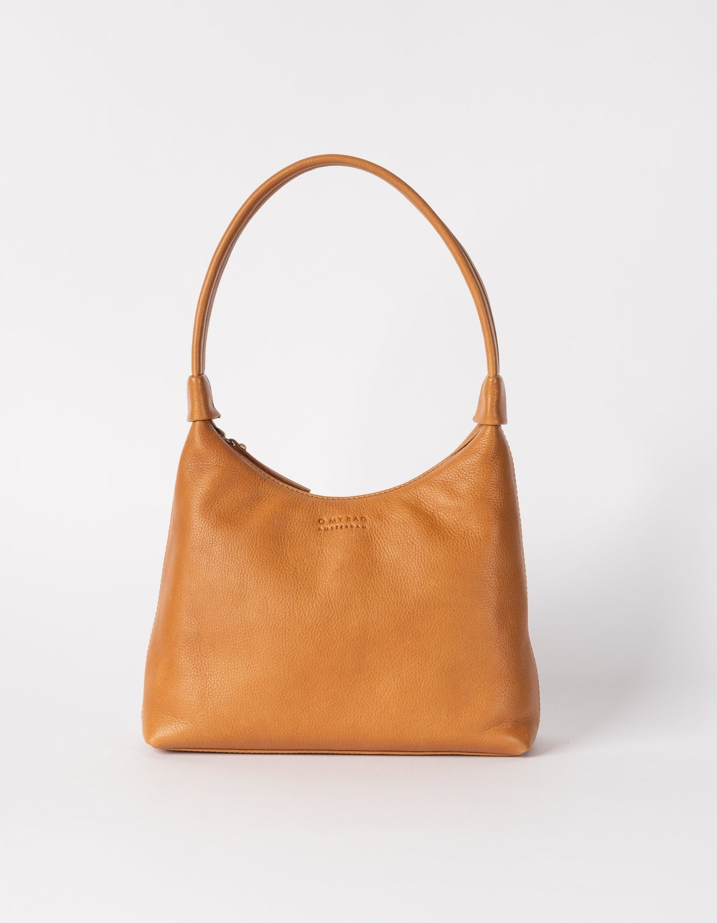 SAc à main en cuir certifié | camel "nora - wild oak soft grain leather"