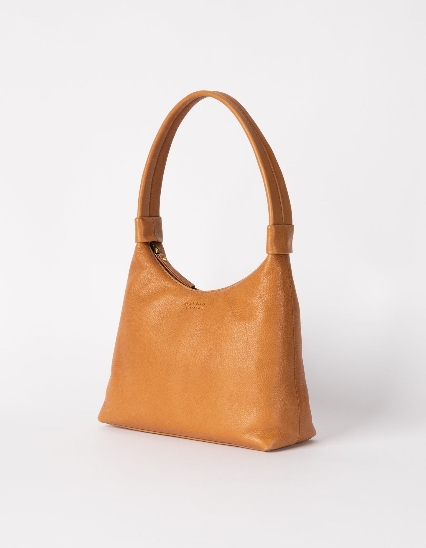 SAc à main en cuir certifié | camel "nora - wild oak soft grain leather"