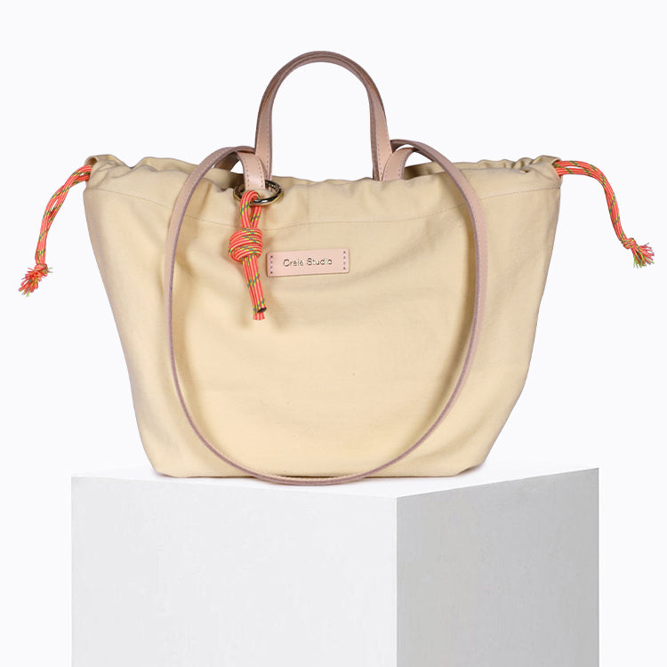 Sac à main en cuir certifié | "note - peche"