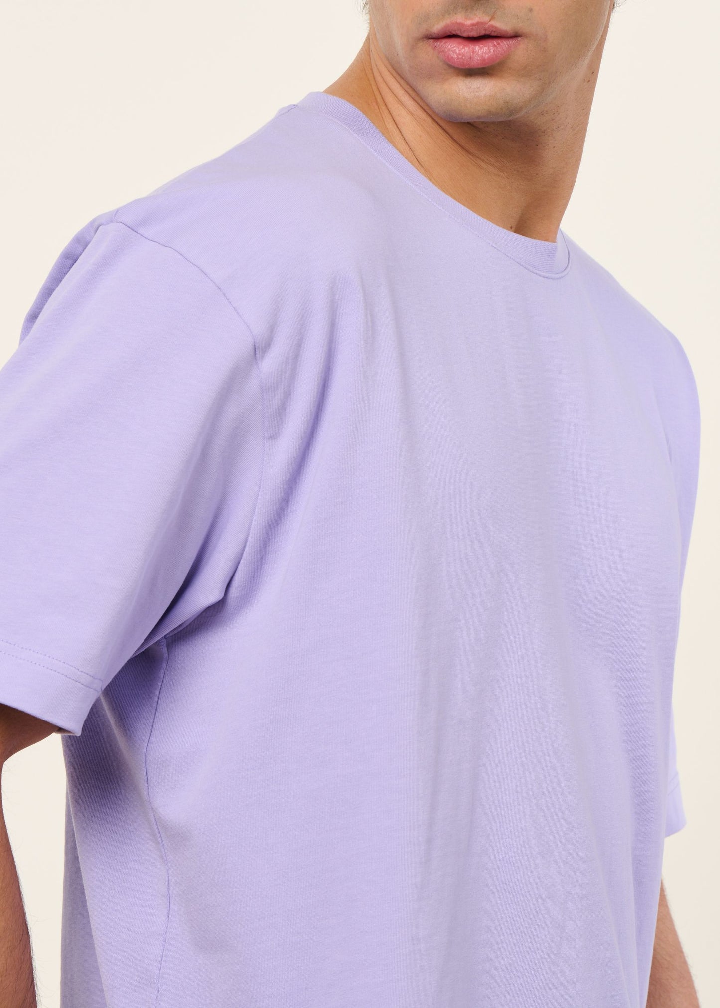 T-shirt oversize en coton bio | lilas | Lilas