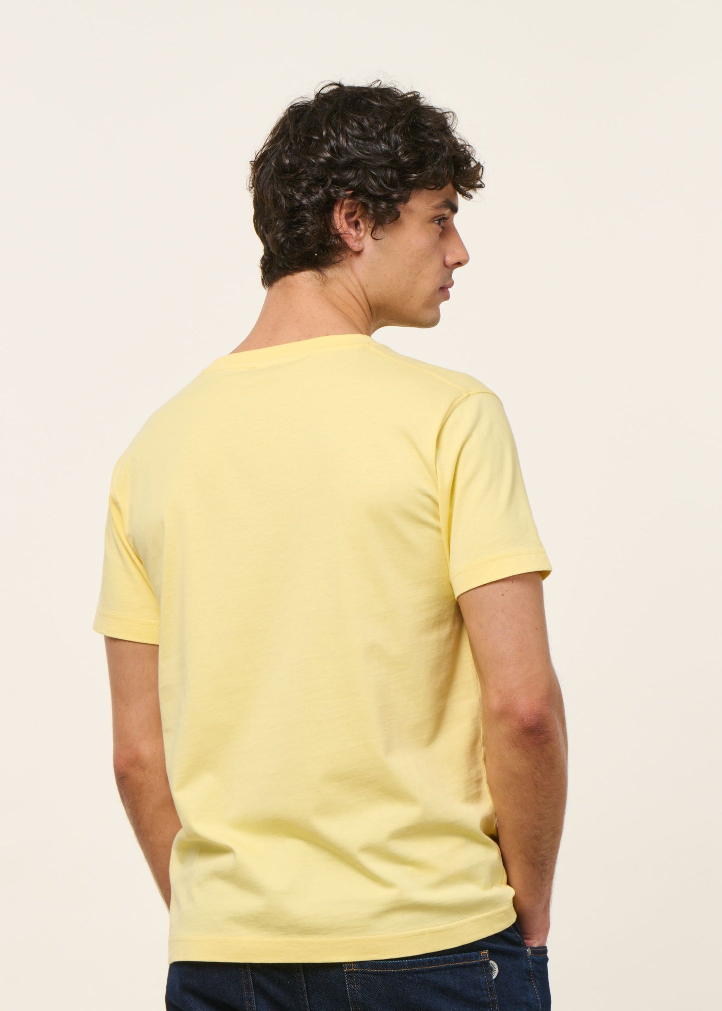 T-shirt en coton bio | jaune | Jaune