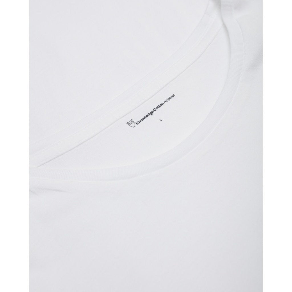 T-shirt blanc à poche en coton bio - alder