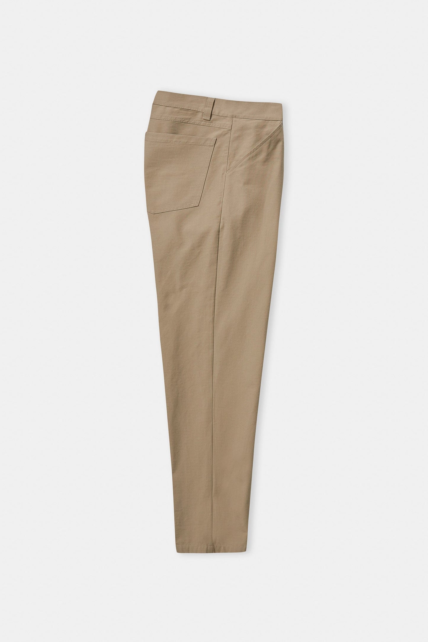 Pantalon droit en coton bio | beige "olf ref eco ripstop pale khaki"