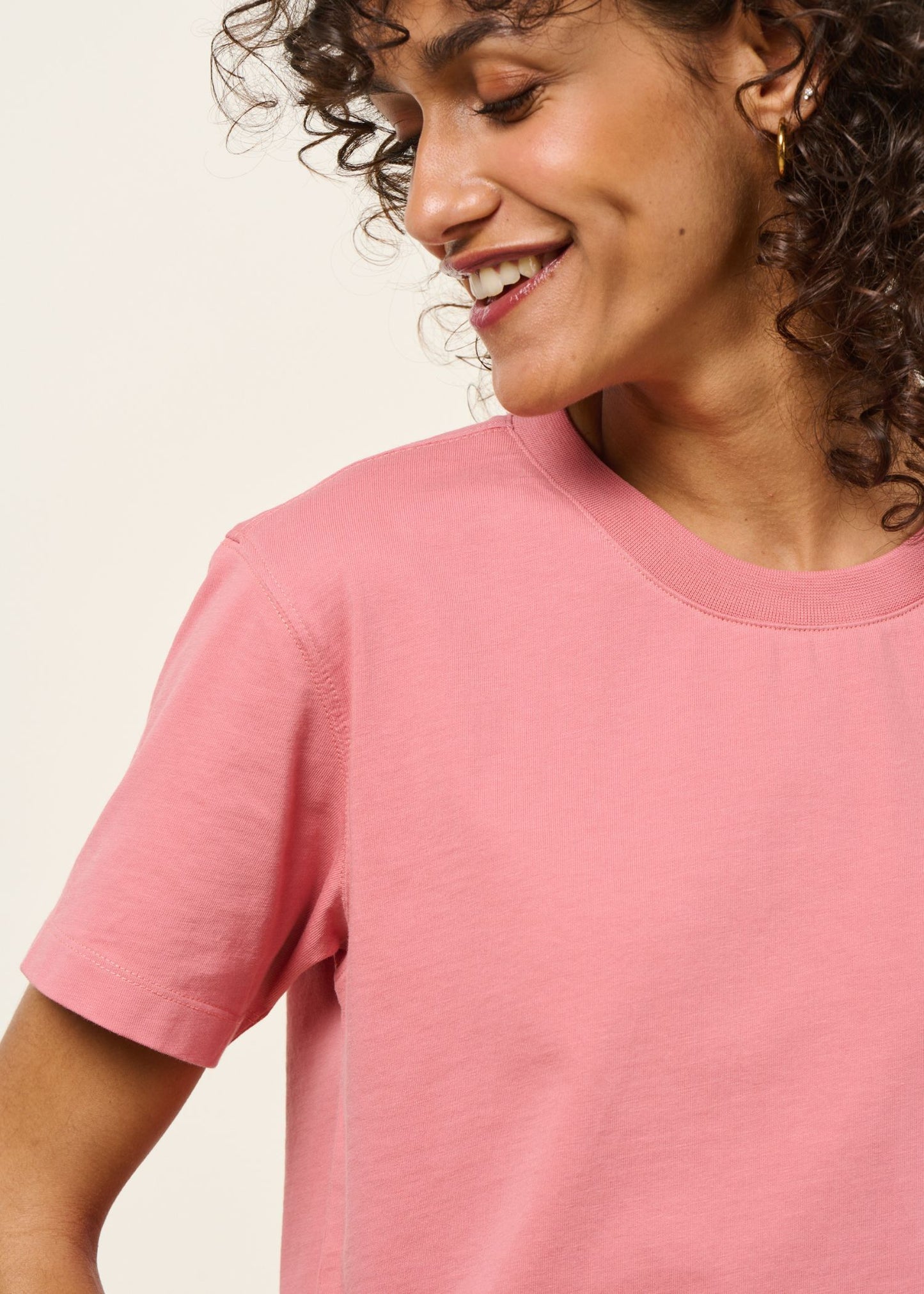T-shirt en coton bio | vieux rose | Vieux rose