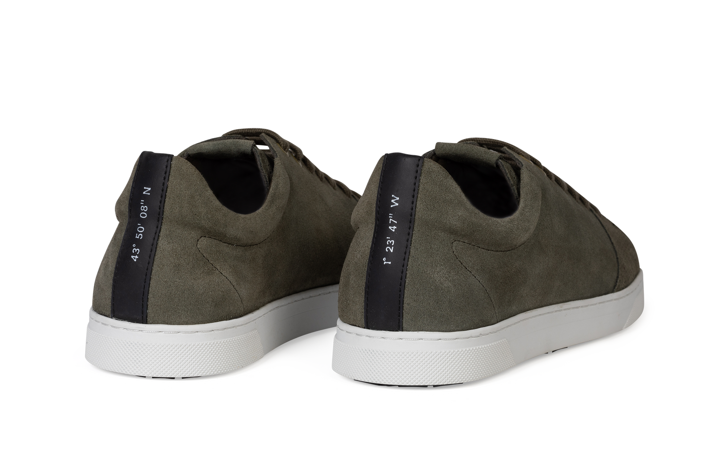 Chaussure semelle pneu recyclé suede olive - graviere