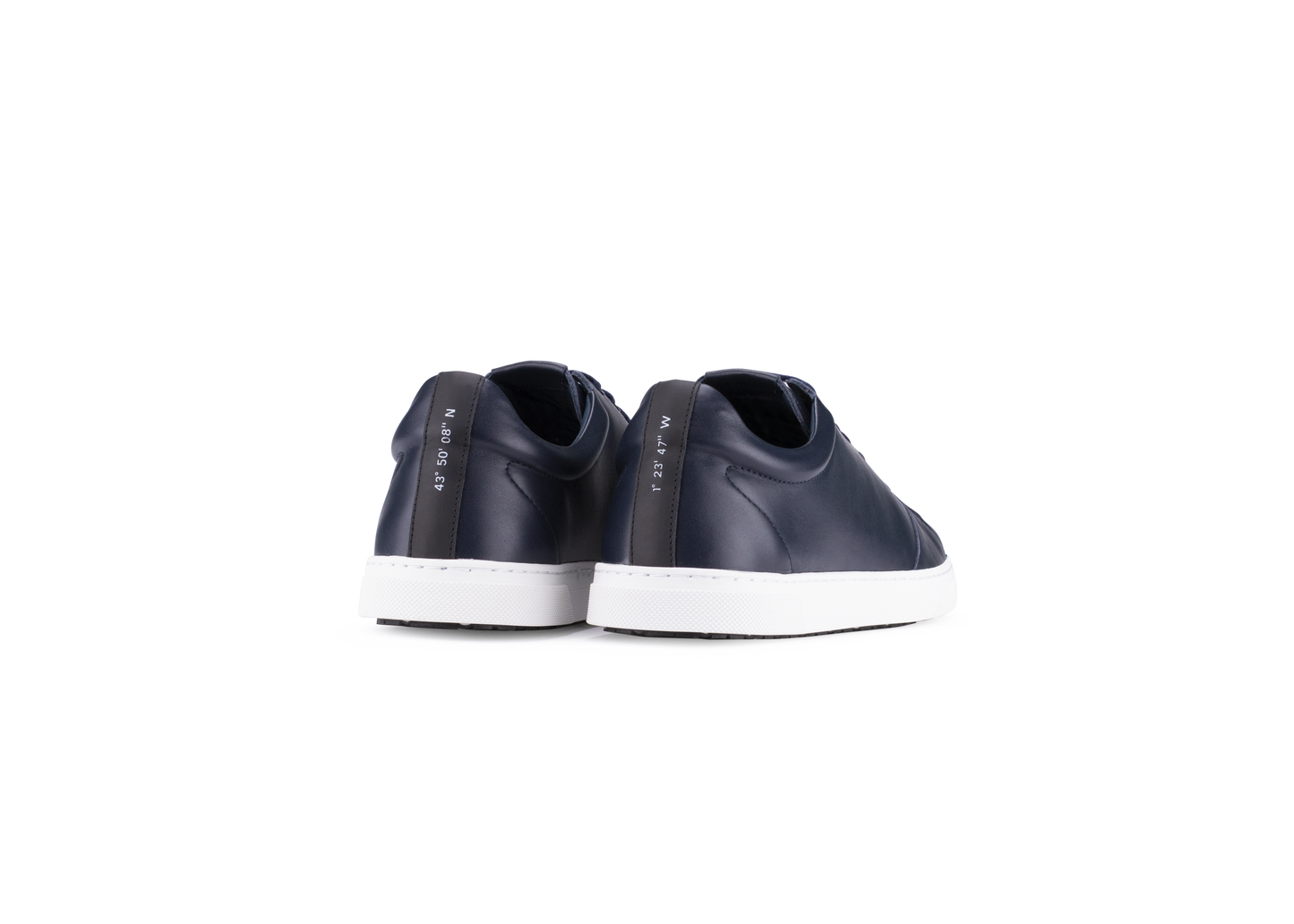 Chaussure semelle pneu recyclé cuir navy - Gravière