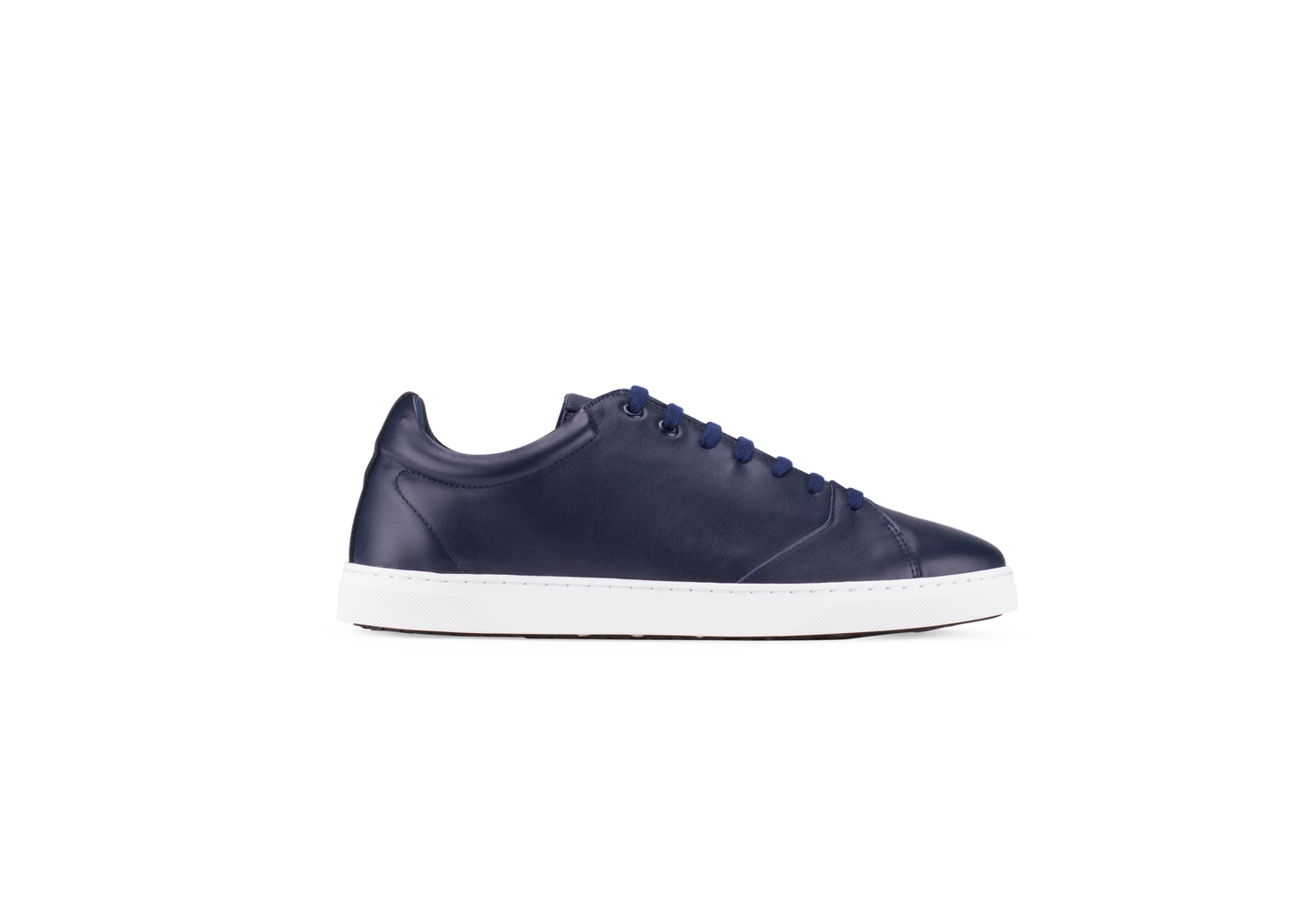 Chaussure semelle pneu recyclé cuir navy - Gravière