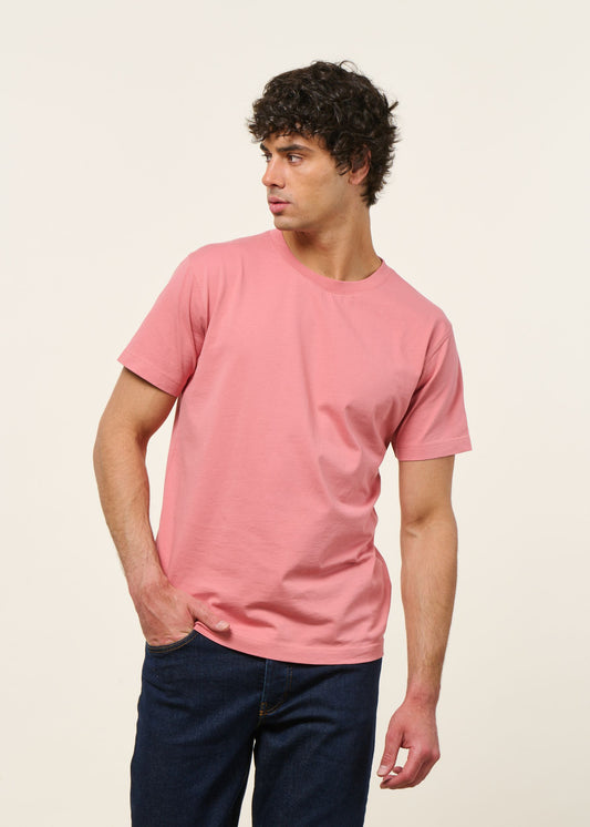 T-shirt en coton bio | vieux rose | Vieux rose