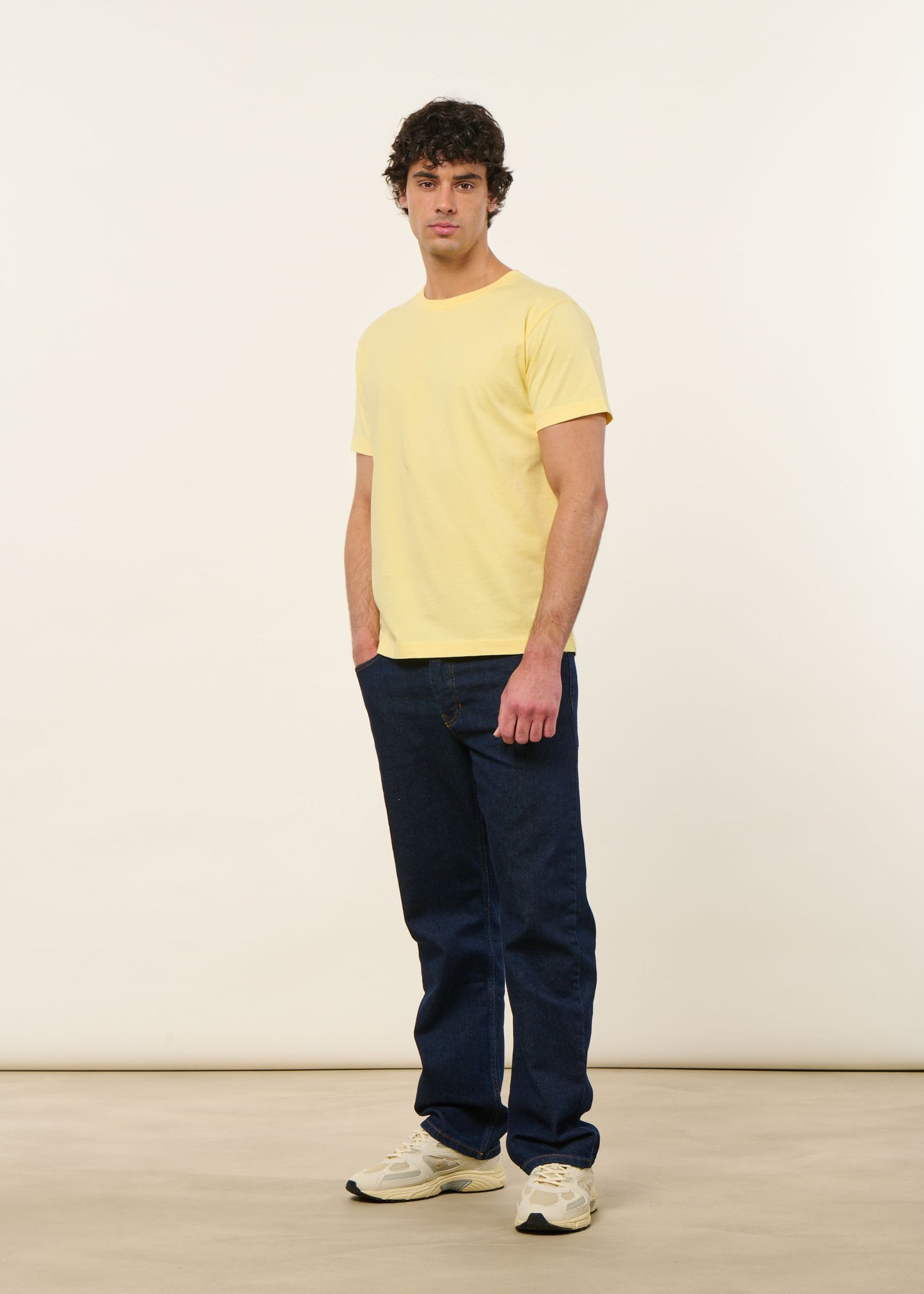 T-shirt en coton bio | jaune | Jaune