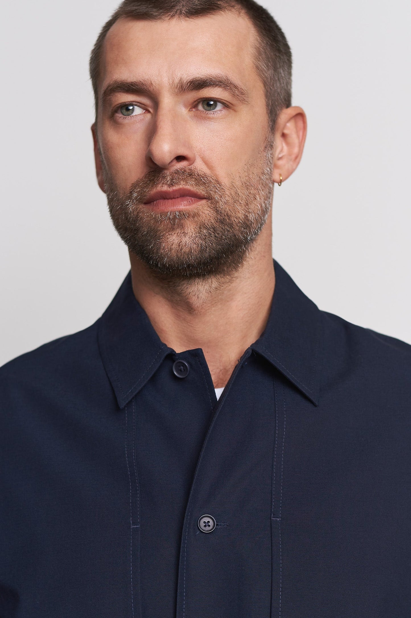 Surchemise en tencel et coton bio | navy "owe pale navy"