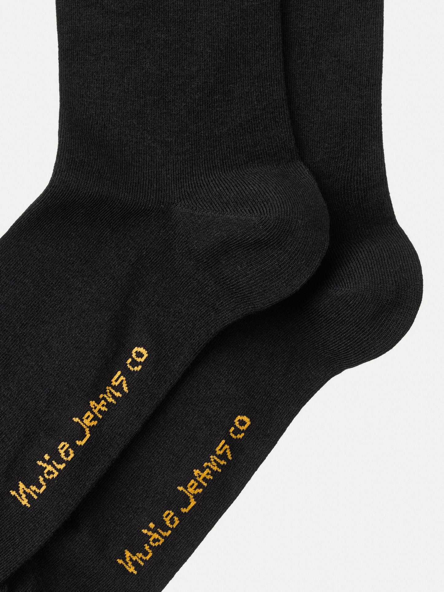 Chaussettes hautes noires brodées - Olsson Drink Black