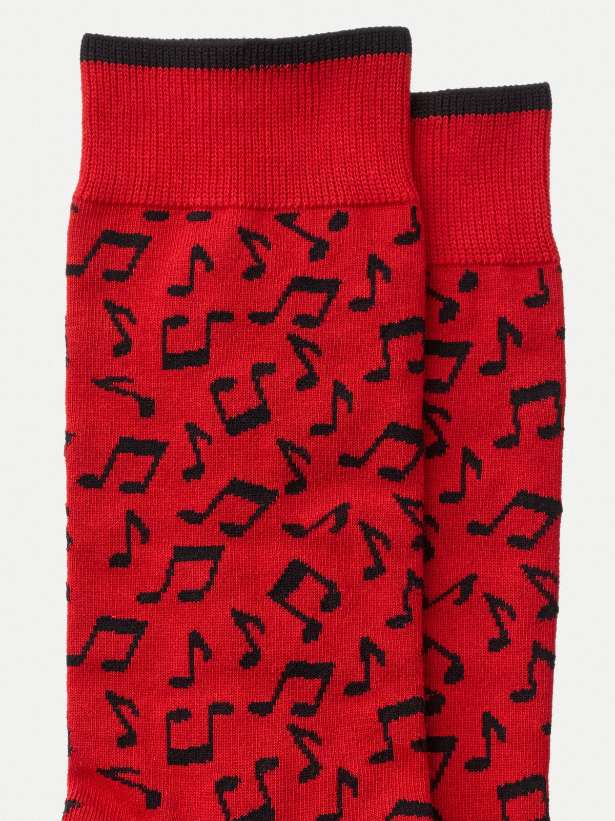 Chaussettes rouges à motifs en coton bio - Olsson Note